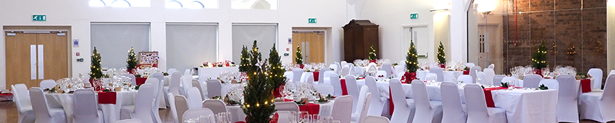 Great Hall decorated for Christmas event